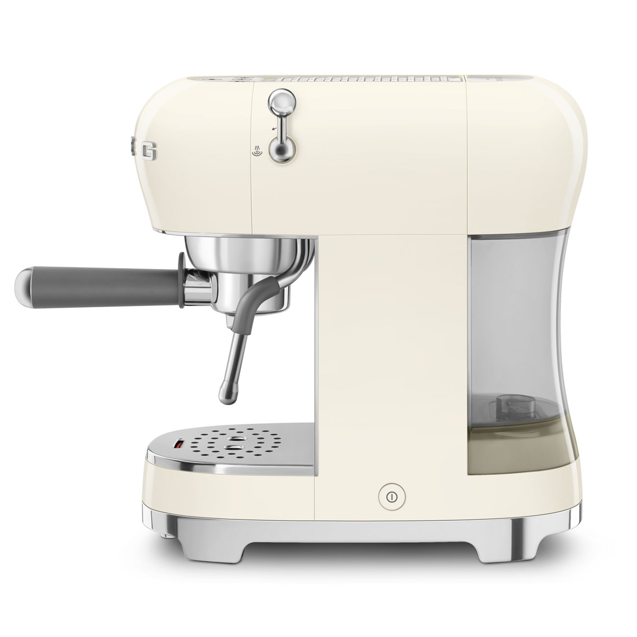 Smeg ECF02CREU Espressomaschine mit Siebträger, Creme