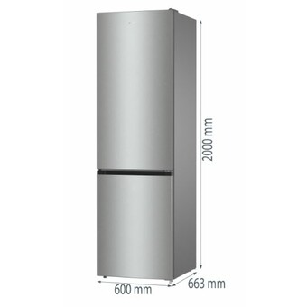 Gorenje NRC 620BSXL4- Kühlgefrierkombination, 200cm, NoFrostPlus