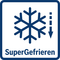 SuperGefrieren schütz Tiefgefrorenes beim Einlegen frischer Lebensmittel vor dem Antauen. Das neue Gefriergut wird so schneller durchgefroren und somit wird auch der Energieverbrauch reduziert.