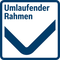 Das klassische Design: flacher, umlaufender Rahmen in Edelstahl.