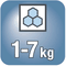 Fassungsvolumen 1-7 kg