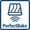 So einfach war Backen noch nie: mit dem einmaligen exakten PerfectBake Backsensor misst der Backofen permanent den Feuchtigkeitsgehalt der Speisen und regele dabei alle Einstellungen ganz automatisch.