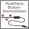 Egal, ob gebratener Truthahn, Oster-Lammbraten oder Weihnachtskarpfen – mit dem PerfectRoast gelingt Ihnen alles wie von Profihand. Nur mit weit weniger Aufwand. Mit drei  Messpunkten ermittelt das Thermometer die Temperatur im Inneren des Bratguts.