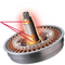 Um eine optimale Leistung zu gewährleisten, wird die Hitze in einen Schaft geleitet, der Motor und Trommel verbindet.  Das schützt vor Verschleiß und Rissen.